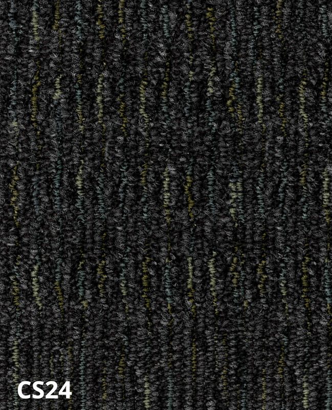 Carpet sample CS24 — Charcoal & Black