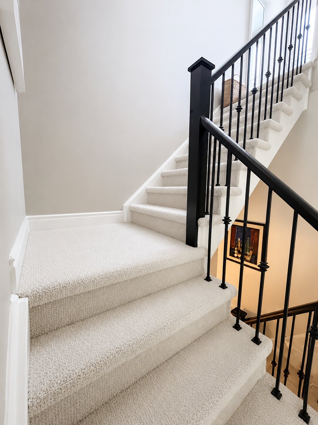 Fully Carpeted Stairs